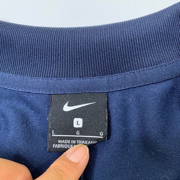 Barcelona FC Track Jacket Mens Large Navy Nike Anthem 2019 2020 Football Soccer - Picture 4 of 12